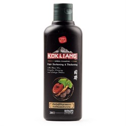 Kokliang Натуральный травяной шампунь для темных волос / Herbal Shampoo Hair Darkening & Thickening, 200 мл 21487-30327 - фото 14775701