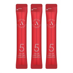 AllMasil Шампунь для волос восстанавливающий с аминокислотами / 5 Salon Hair CMC Shampoo Stick Pouch, 20 шт. х 8 мл 23654-65439 - фото 14775753