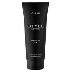 Ollin Гель Мокрый эффект средней фиксации / Style, 200 мл 8478-5801 - фото 14776830