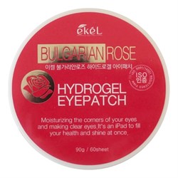 Ekel Гидрогелевые патчи для глаз с экстрактом болгарской розы / Bulgarian Rose Hydrogel Eye Patch, 60 шт. 22068-41348 - фото 14778188