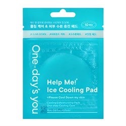 One-day's You Очищающие тонер-пэды для лица освежающие / Handy Help Me Ice Cooling Pad, 10 шт. 25157-72740 - фото 14779108