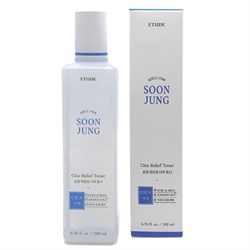 Etude Слабокислотный тонер для лица / Soon Jung CICA Relief Toner, 200 мл 19999-76061 - фото 14779186