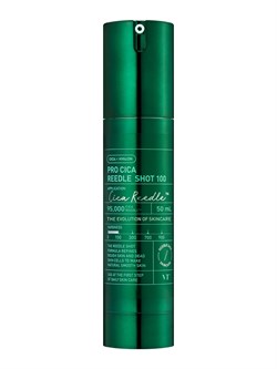 VT Cosmetics Бустер-сыворотка для чувствительной кожи для лица с микроиглами и экстрактом центеллы азиатской / Pro Cica Reedle Shot 100, 50 мл 27950-76628 - фото 14779605