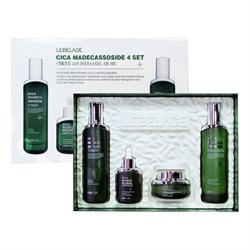 Lebelage Набор для комплексного ухода за кожей с центеллой / Cica Madecassoside (Toner, Emulsion, Ampoule, Cream) 21266-30160 - фото 14779770