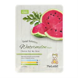 MeLoSo Тканевая маска для лица с экстрактом арбуза / Total Solution Watermelon Mask, 25 г 24712-72501 - фото 14780345