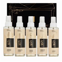 BeOn Подарочный набор из 5 мистов для тела №17 / Royal Oriental Amber, Tobacco Vanila, Summer Passion, Virgin, Femme Fatale, 105 мл x 5 23805-65531 - фото 14781298
