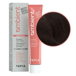TEFIA Ambient 5.880 Перманентная крем-краска для волос / Светлый брюнет интенсивный коричневый для седых волос, 60 мл 22253-41663 - фото 14782142