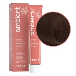 TEFIA Ambient 6.86 Перманентная крем-краска для волос / Тёмный блондин коричнево-махагоновый, 60 мл 22226-41733 - фото 14782160