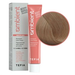 TEFIA Ambient 10.310 Перманентная крем-краска для волос / Экстра светлый блондин золотисто-пепельный для седых волос, 60 мл 22258-41749 - фото 14782167
