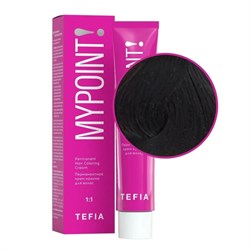 TEFIA Mypoint 1.0 черный Перманентная крем-краска для волос, 60 мл 19834-21955 - фото 14782668