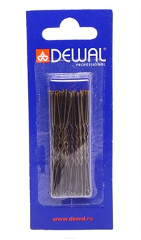 Dewal Шпильки для волос волна SLT60V-3/24, 60 мм, коричневый, 24 шт. 6640-4501 - фото 14783970