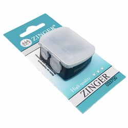 Zinger Точилка для косметических карандашей двойная / Classic SH-19, пластик, черный 110-64881 - фото 14786229