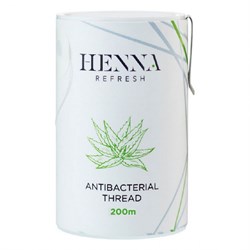 Henna Refresh Антибактериальная нить для тридинга с соком алоэ, 200 м 18478-19829 - фото 14786671