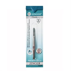 Zinger Пинцет для бровей скошенный / Classic B 166 S SH, ручная заточка, 90 мм, серебристый глянцевый 3221-66338 - фото 14786759
