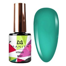 Manita Professional Гель-лак для ногтей c эффектом витража / Vitrage №07, изумрудный, 10 мл 23296-64610 - фото 14787442
