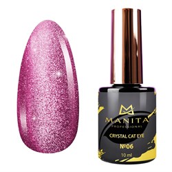 Manita Professional Гель-лак для ногтей с эффектом кошачьего глаза / Crystal Cat Eye №06, 10 мл 23285-64714 - фото 14787455