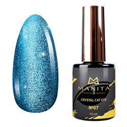 Manita Professional Гель-лак для ногтей с эффектом кошачьего глаза / Crystal Cat Eye №7, 10 мл 23286-64715 - фото 14787456