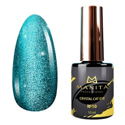 Manita Professional Гель-лак для ногтей с эффектом кошачьего глаза / Crystal Cat Eye №10, 10 мл 23289-64718 - фото 14787459