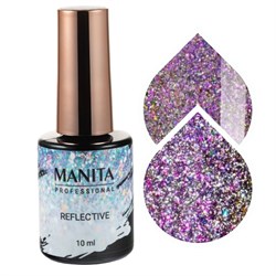 Manita Professional Гель-лак для ногтей светоотражающий с хлопьями юки / Multichrome Reflective №08, 10 мл 22361-43568 - фото 14787732