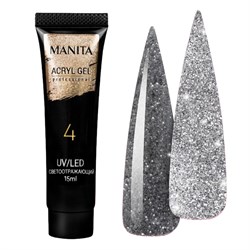 Manita Professional Акриловый гель для ногтей светоотражающий №04, 15 мл 22605-63733 - фото 14788031