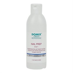 Domix Green Professional Обезжириватель ногтевой пластины 2 в 1, средство для снятия липкого слоя и лака для ногтей / Nail Prep Lux, 200 мл 20062-29433 - фото 14788065