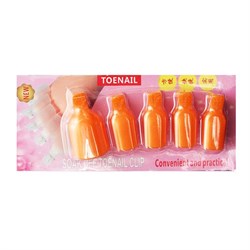 Nail Art Зажим-прищепка педикюрная для снятия искусственных покрытий/оранжевые (5шт/уп.) 9767-6793 - фото 14788201