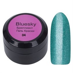 Bluesky Гель-краска для ногтей / Brilliant 04BR, изумрудный, 8 мл 11268-29768 - фото 14788220