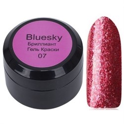 Bluesky Гель-краска для ногтей / Brilliant 07BR, бордовый, 8 мл 11273-29770 - фото 14788222