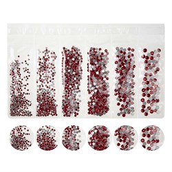 Nail Art Набор страз для ногтей, красный 15841-16594 - фото 14788349