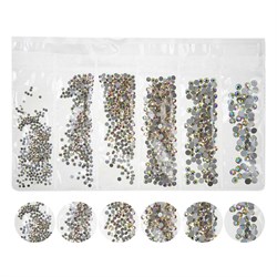 Nail Art Набор страз для ногтей, желтый голография 15843-16596 - фото 14788353