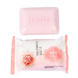 Jigott Мыло-скраб для лица и тела с экстрактом розы / Rose Scrub Soap, 150 г 25822-73160 - фото 14804415