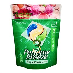 ECOMASIL Капсулы для стирки белья / 3 Perfume Breeze Triple Power Caps, 30 шт. x 11 г 27699-72685 - фото 14805745