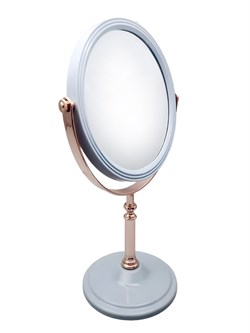 Rama Rose Зеркало косметическое двустороннее настольное K475, овальное, 16,5 x 19,7 см 24486-73474 - фото 14806210