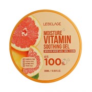 Lebelage Увлажняющий гель с грейпфрутом / Moisture Vitamin 100% Soothing Gel, 300 мл 18381-19900