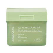 VVbetter Балансирующие успокаивающие тонер-пэды с цинком PCA, PHA, Moisture TM B / Jeju Yuja Balancing Pad, 120 шт. 25255-73029