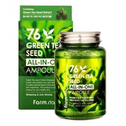 Farm Stay Многофункциональная ампульная сыворотка с зелёным чаем / 76 Green Tea All-In One Ampoule, 250 мл 13231-41305