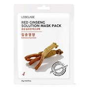Lebelage Маска тканевая с красным женьшенем / Red Ginseng Solution Mask Pack, 25 г 13076-11798