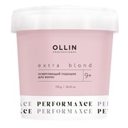 Ollin Осветляющий порошок для волос / Extra Blond Performance 9+, 750 г 24128-65757