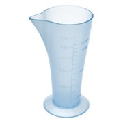 Dewal Мерный стакан с носиком JPP061D, пластик, голубой, 120 мл 3011-19051