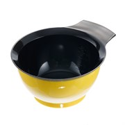 Dewal Чаша для смешивания краски с ручкой и прорезиненной вставкой T-005mango, пластик, желтый, 330 мл 22475-62497