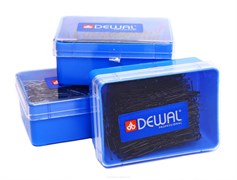 Dewal Шпильки для волос волна SLT45V-1/200, 45 мм, черный, 200 г 2062-1778