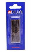 Dewal Шпильки для волос волна SLT60V-3/24, 60 мм, коричневый, 24 шт. 6640-4501