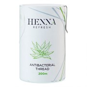 Henna Refresh Антибактериальная нить для тридинга с соком алоэ, 200 м 18478-19829