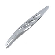 Zinger Пинцет для бровей скошенный / Standard 86121 М, 90 мм, серебристый 80-64996