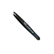Mertz Пинцет косметический скошенный 255, черный, 10 см 1892-25001