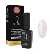 IQ Beauty Покрытие базовое каучуковое с кальцием, сливочный пломбир с шиммером, 10 мл 12818-11642
