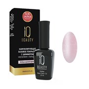 IQ Beauty Покрытие базовое каучуковое с кальцием, ирландский крем с шиммером, 10 мл 13651-12992