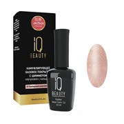 IQ Beauty Покрытие базовое каучуковое с кальцием, капучино с шиммером, 10 мл 12819-15098