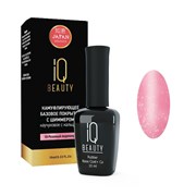 IQ Beauty Покрытие базовое каучуковое с кальцием, розовый леденец с шиммером, 10 мл 13645-18495