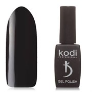 Kodi Гель-лак черный, без перламутра и блесток, плотный, 8 мл 11842-9771